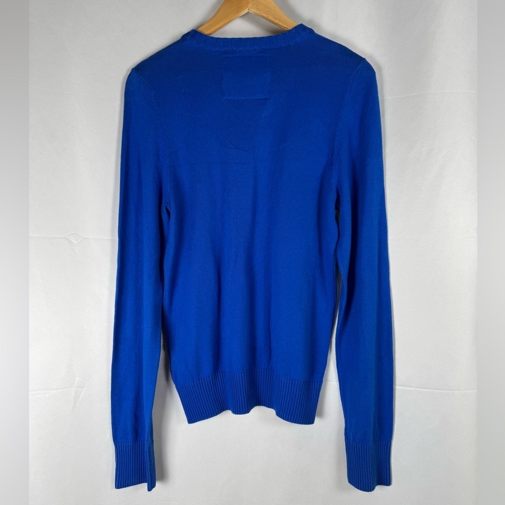 Abercrombie & Fitch Muscle VNeck Sweater Mens Large Cotton Cashmere Blend Preppy - Picture 7 of 14